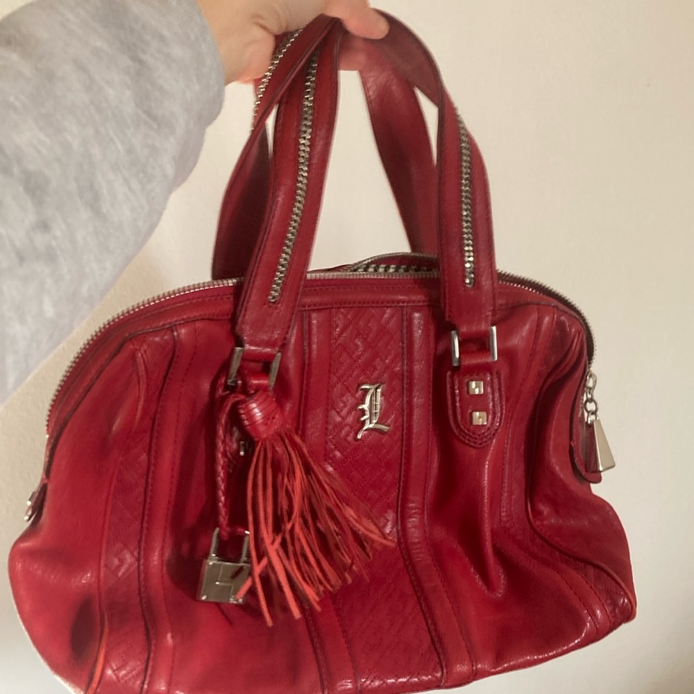 L.A.M.B. Red leather bag